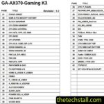 Gigabyte GA-AX370-Gaming K3 Schematic Diagram