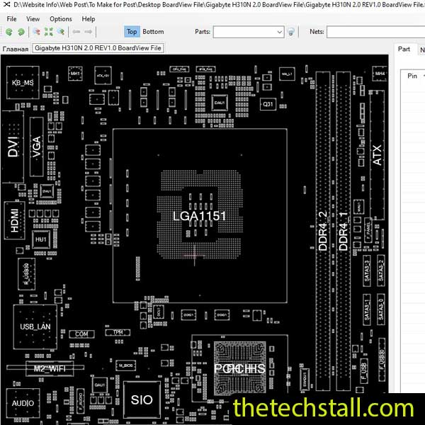 Gigabyte H310N 2.0 BoardView File