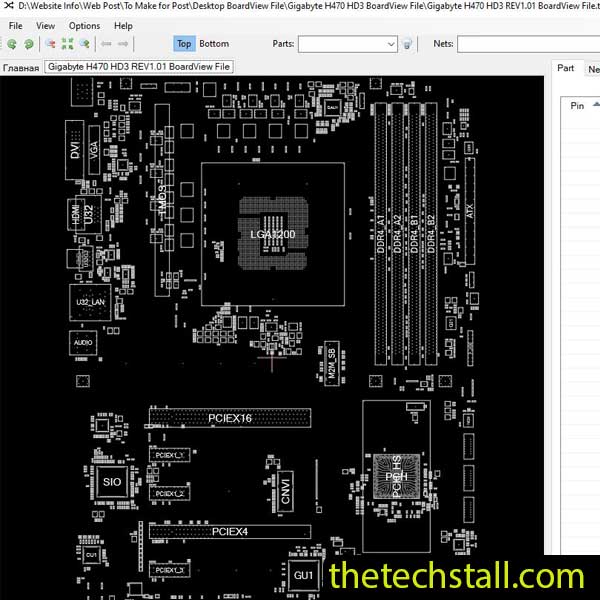 Gigabyte H470 HD3 BoardView File