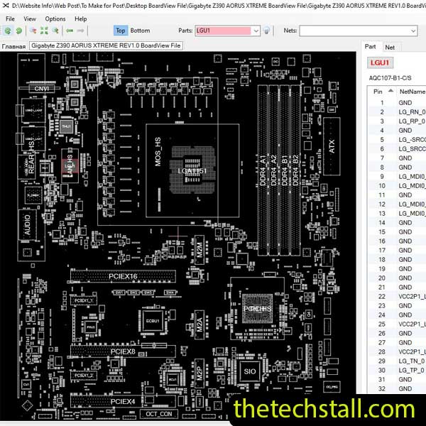Gigabyte Z390 AORUS XTREME BoardView File