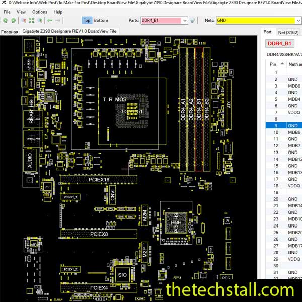 Gigabyte Z390 Designare BoardView File