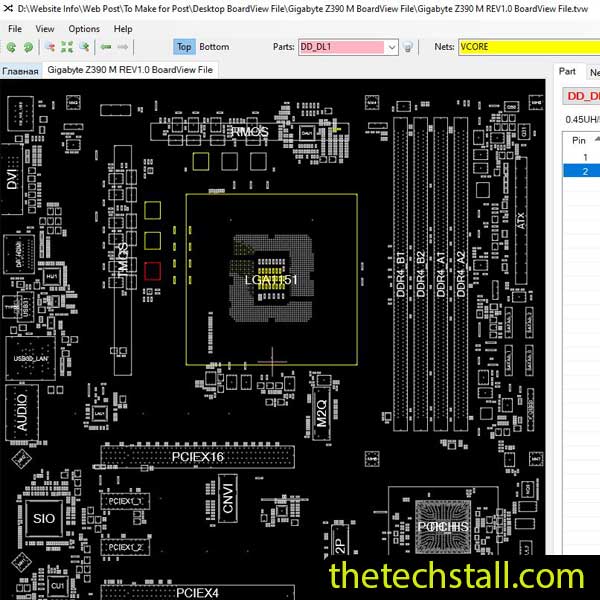 Gigabyte Z390 M BoardView File