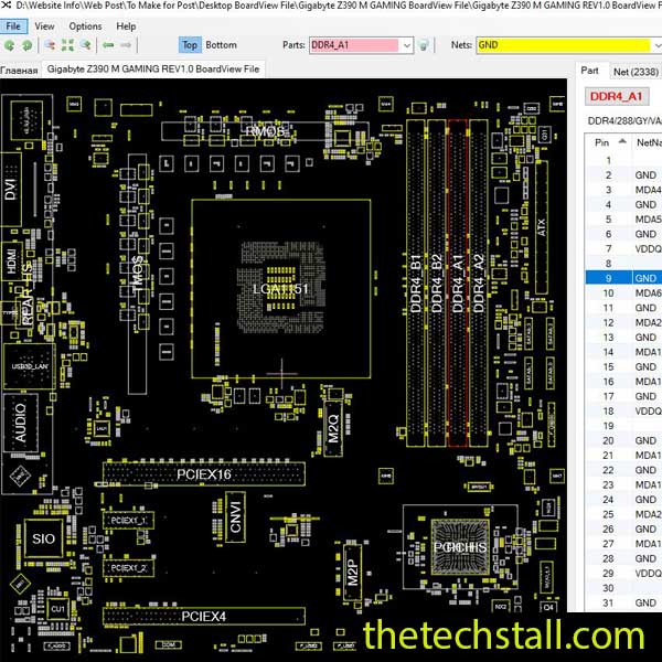 Gigabyte Z390 M GAMING BoardView File