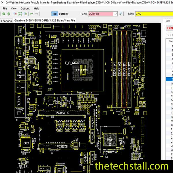 Gigabyte Z490 VISION D BoardView File
