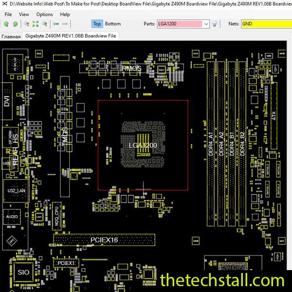 Gigabyte Z490M Boardview File