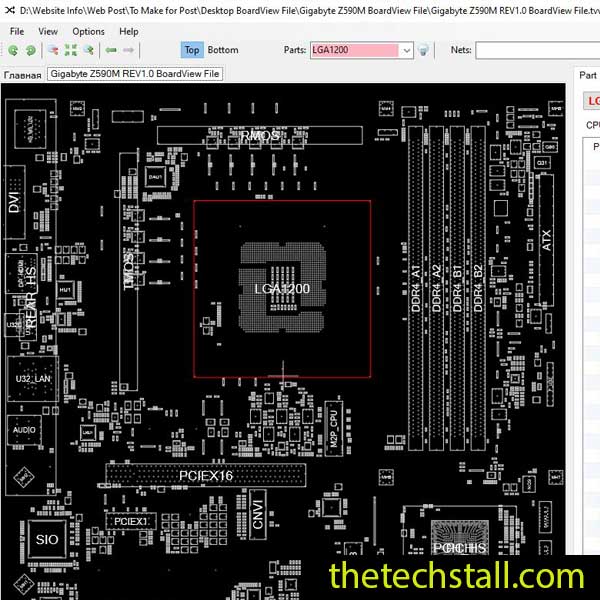 Gigabyte Z590M BoardView File