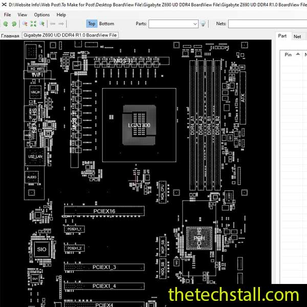 Gigabyte Z690 UD DDR4 BoardView File