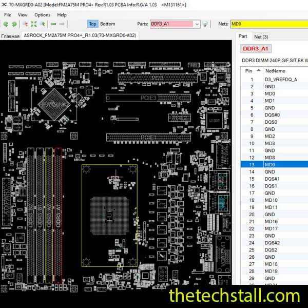 ASRock FM2A75M PRO4+ BoardView File