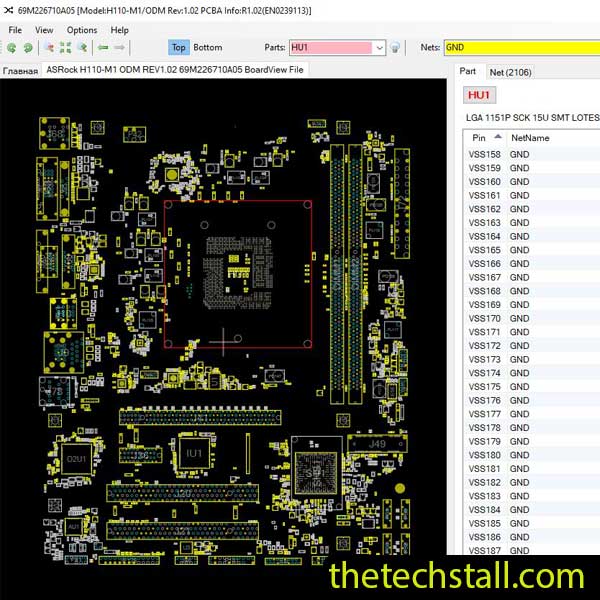 ASRock H110-M1 ODM REV1.02 BoardView File