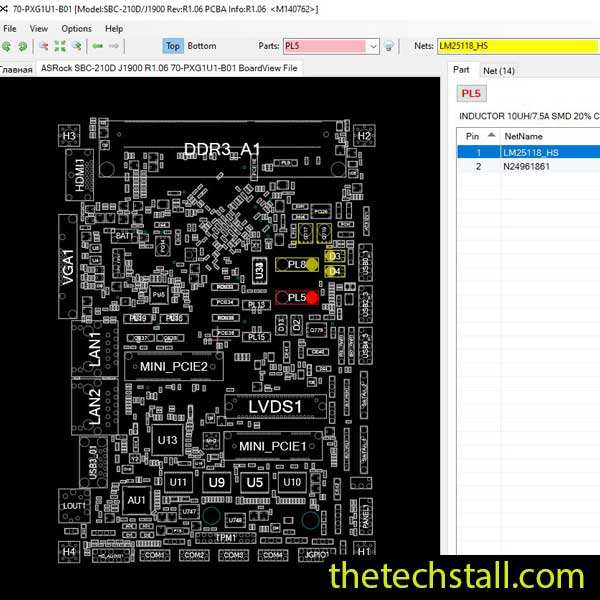 ASRock SBC-210D J1900 R1.06 BoardView File