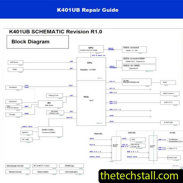 ASUS K401UB Schematic Diagram