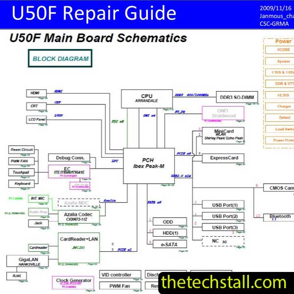 ASUS U50F Schematic Diagram