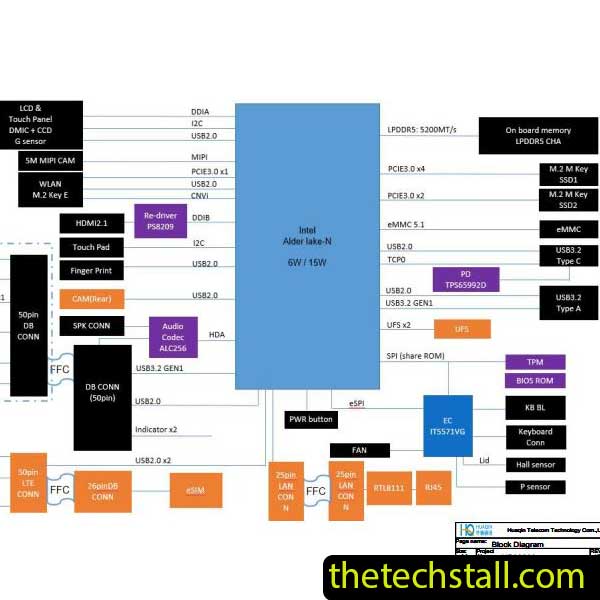 Acer Aspire A315-510P NB6306A-MB-V3 Schematic Diagram