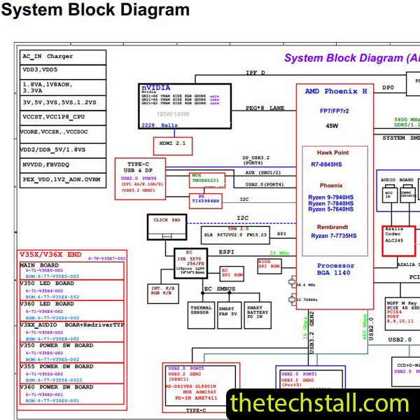 Clevo V370VNCDEW V370VNCW V370VNDW 6-71-V3700-D01A Schematic Diagram