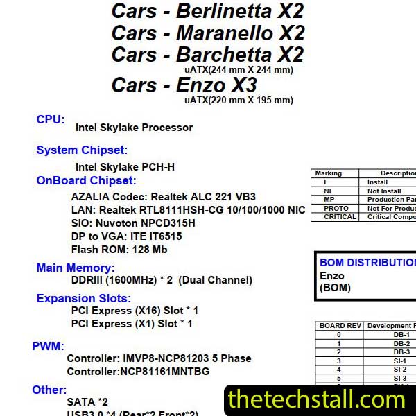 HP MS-G006 Berlinetta Maranello Barchetta Enzo Schematic Diagram