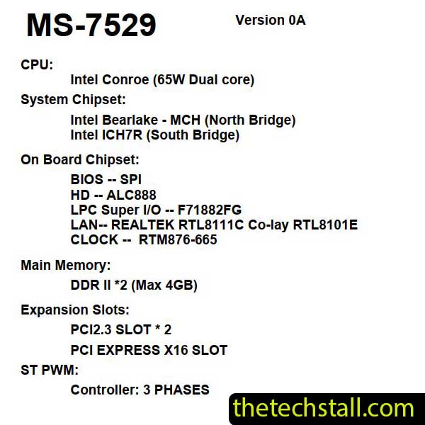 MSI G31M3-F V2 MS-7529 Schematic Diagram