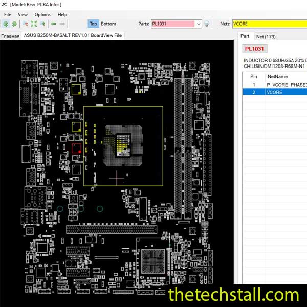 ASUS B250M-BASALT BoardView File