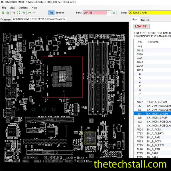 ASUS B250M-C PRO BoardView File