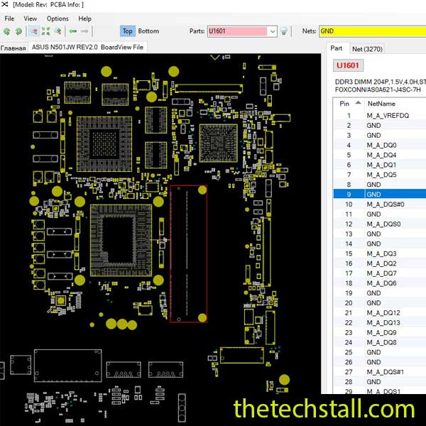 ASUS G501JW BoardView File