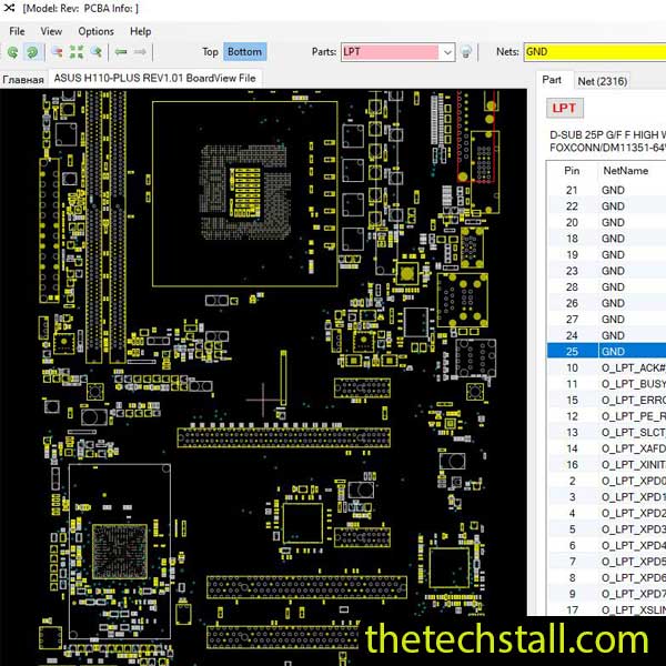 ASUS H110-PLUS BoardView File