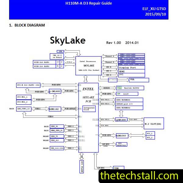 ASUS H110M-A D3 Schematic Diagram