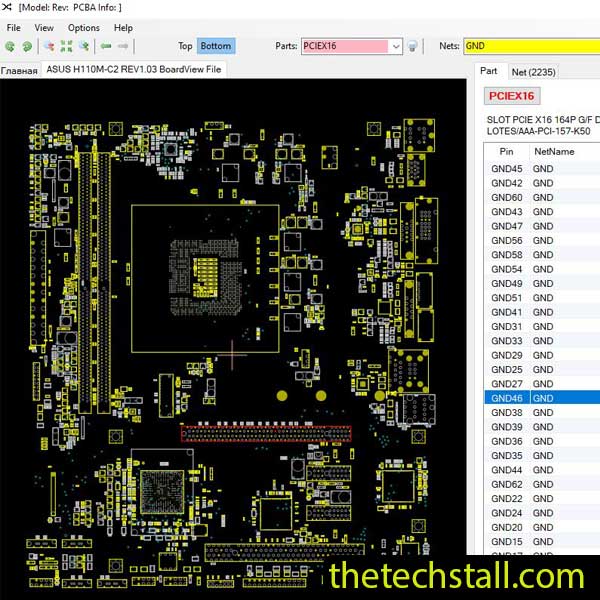 ASUS H110M-C2 BoardView File