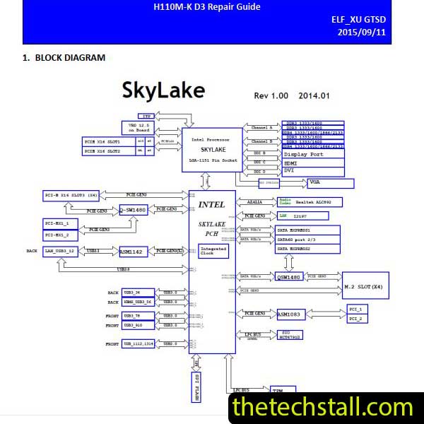 ASUS H110M-K-D3 Schematic Diagram
