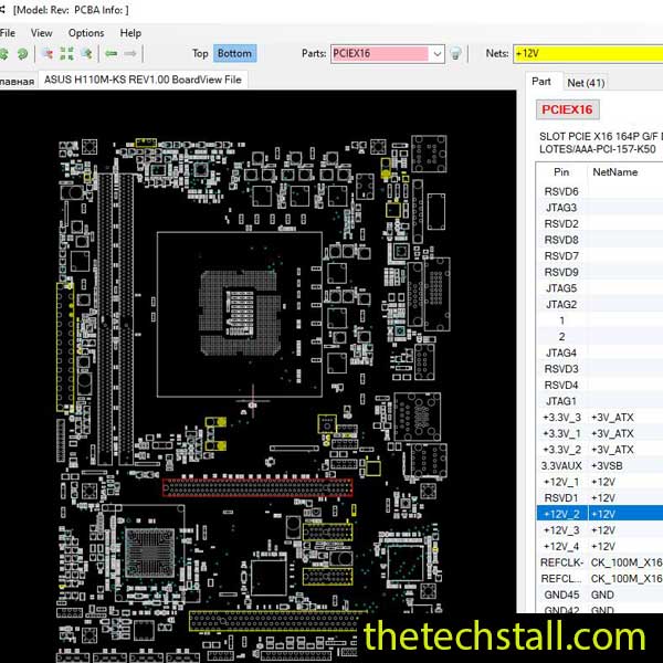 ASUS H110M-KS BoardView File
