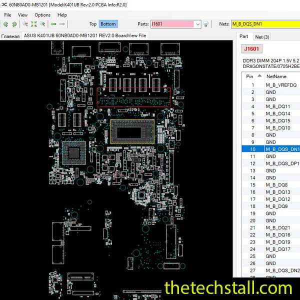 ASUS K401UB BoardView File