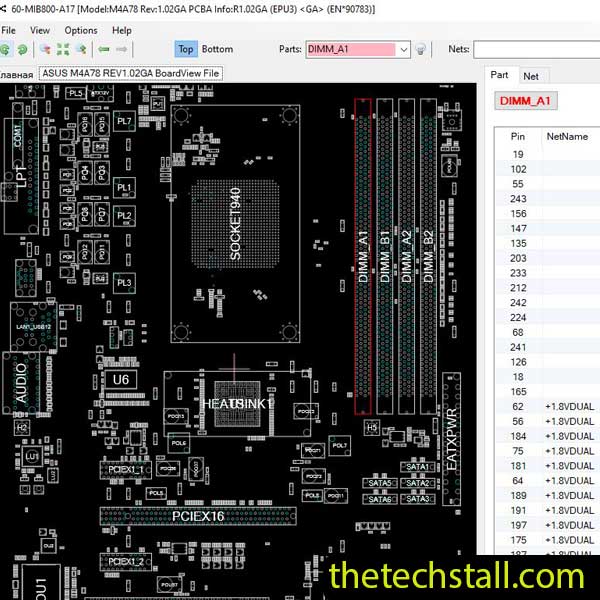 ASUS M4A78 BoardView File