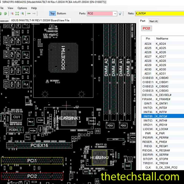 ASUS M4A78LT-M BoardView File