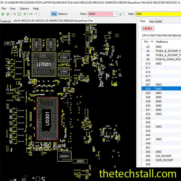ASUS NR2201ZE/NR2201ZC BoardView File