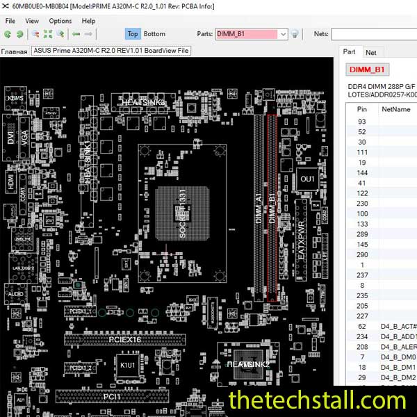 ASUS Prime A320M-C R2.0 BoardView File