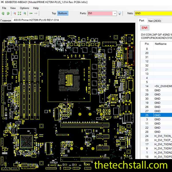 ASUS Prime H270M-PLUS BoardView File
