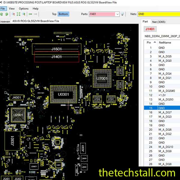 ASUS ROG GL552VW BoardView File