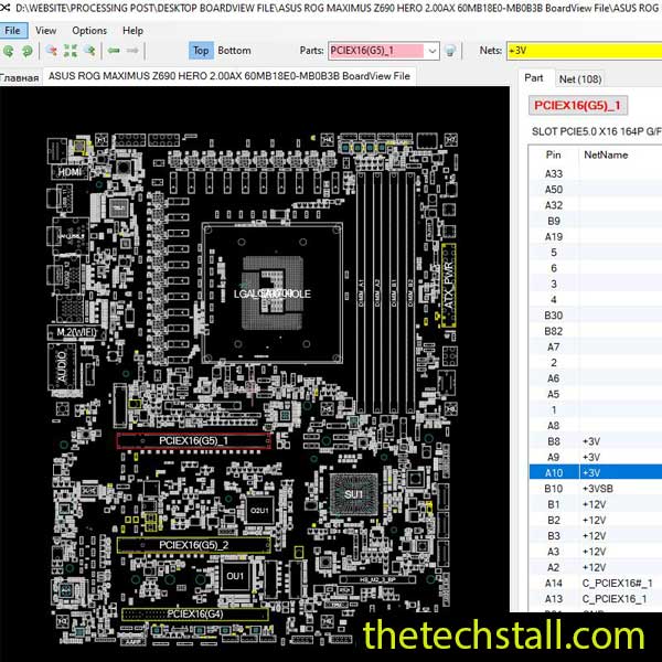 ASUS ROG MAXIMUS Z690 HERO 2.00AX 60MB18E0-MB0B3B BoardView File