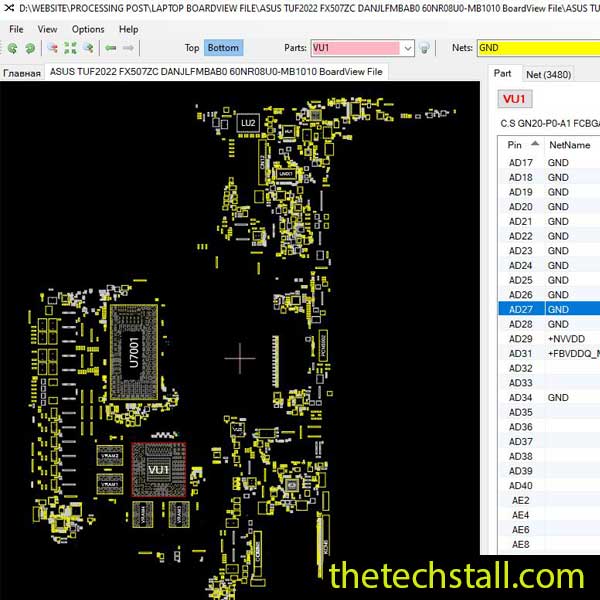 ASUS TUF 2022 FX507ZC DANJLFMBAB0 BoardView File