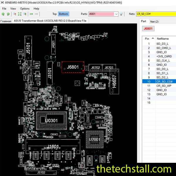 ASUS Transformer Book UX303LNB BoardView File