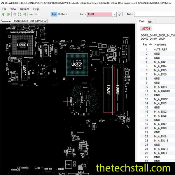 ASUS U80A Boardview File