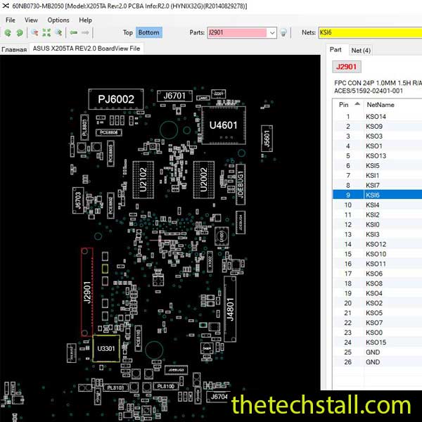 ASUS X205TA BoardView File