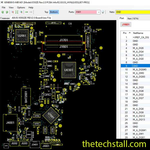 ASUS X550ZE BoardView File