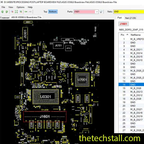 ASUS X556UJ Boardview File