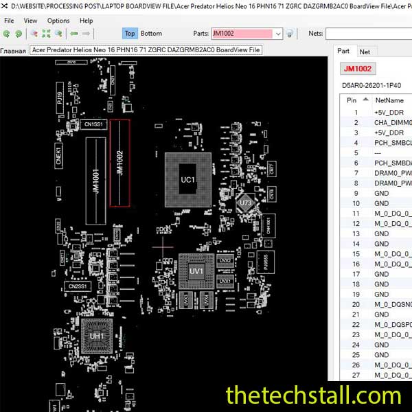 Acer Predator Helios Neo 16 PH16-71 ZGRC DAZGRMB2AC0 BoardView File