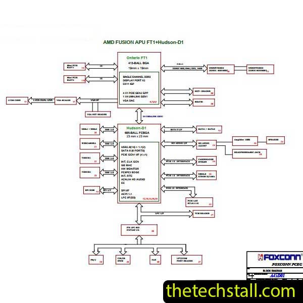 Acer Z1220 A45D01 Schematic Diagram