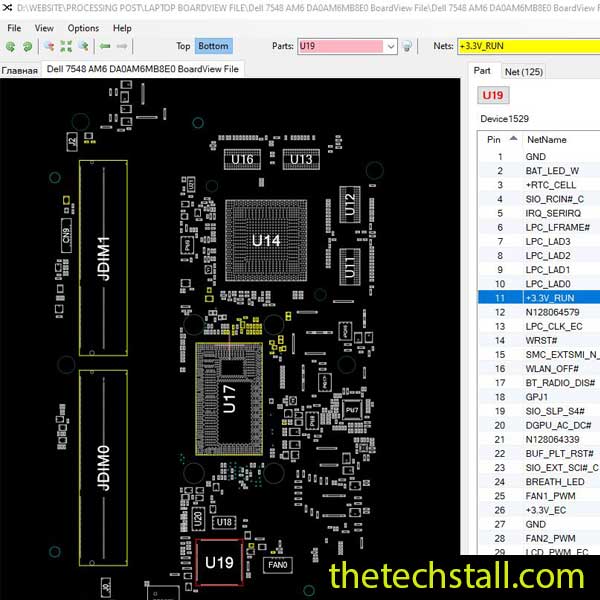 Dell 7548 AM6 DA0AM6MB8E0 BoardView File