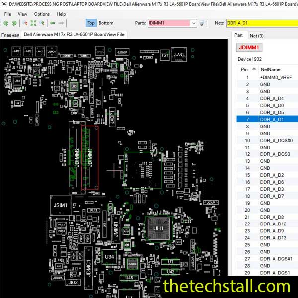 Dell Alienware M17x R3 LA-6601P BoardView File