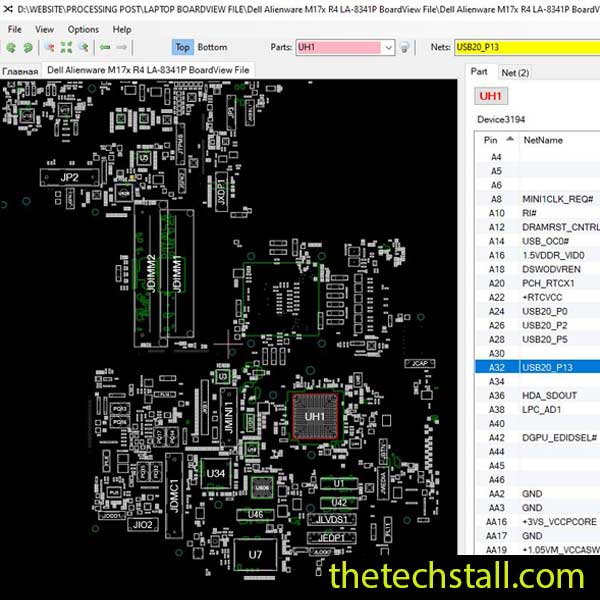 Dell Alienware M17x R4 LA-8341P BoardView File