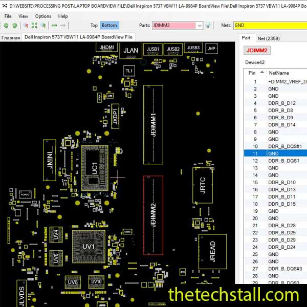 Dell Inspiron 5737 VBW11 LA-9984P BoardView File