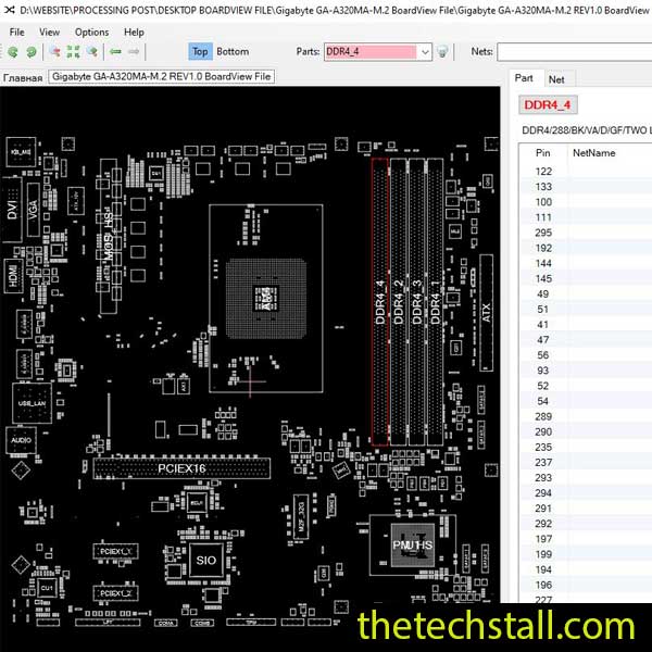 Gigabyte GA-A320MA-M.2 BoardView File