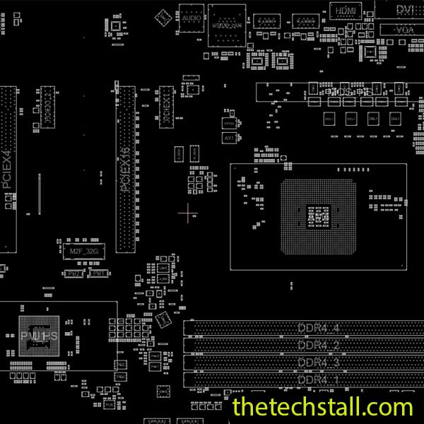 Gigabyte GA-AB350-GAMING BoardView File